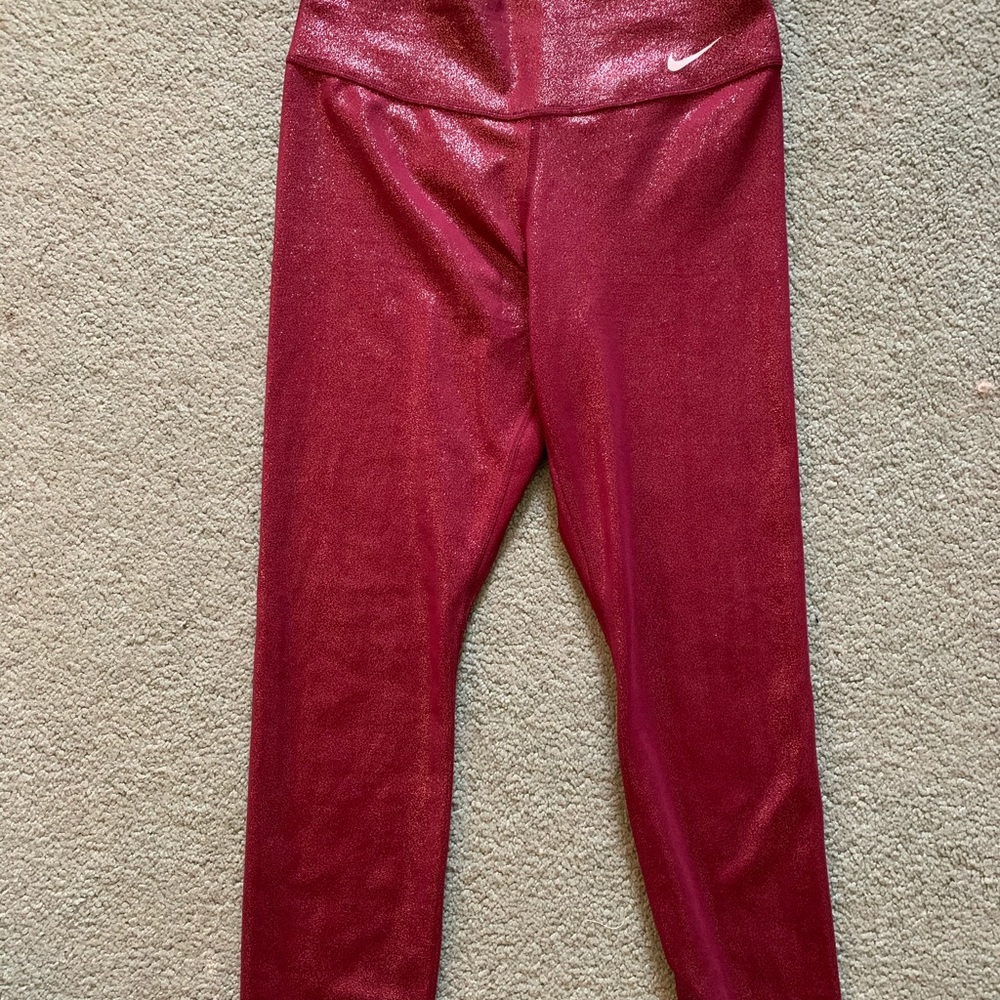 Purple Sparkle Nike Leggings